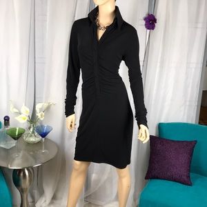 Karl Lagerfeld | NEW Iconic High-Collared Long Sleeve BodyCon Dress NWUT | Sz M